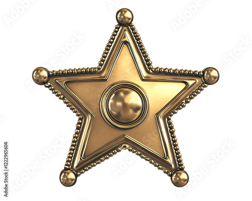 Golden stars flat image on Isolated White Background