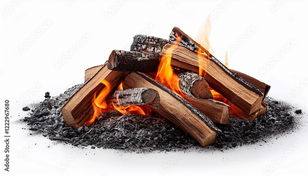 Naklejka premium fire in a bucket