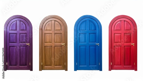 blue door