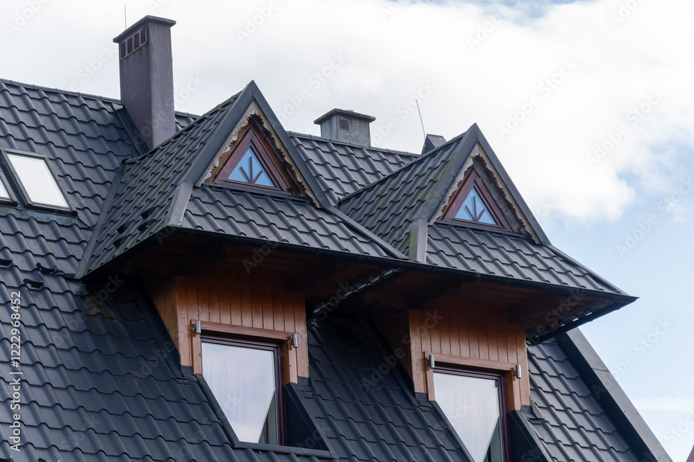 traditional highlander house with a podhale traditional highlander house with a podhale