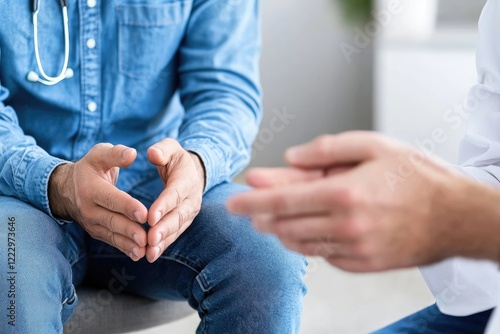 psychological therapy session featuring a therapist and client sharing insights, neutral setting, cozy ambiance