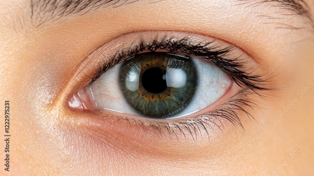Eyes close-up showcasing subtle under-eye pigmentation Eyes close-up showcasing subtle under-eye pigmentation