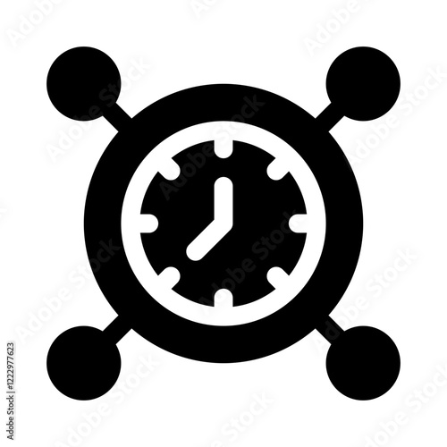 sequential process glyph icon