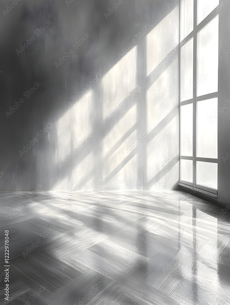 Obraz premium A background of plain white with a single diagonal slash in light gray.