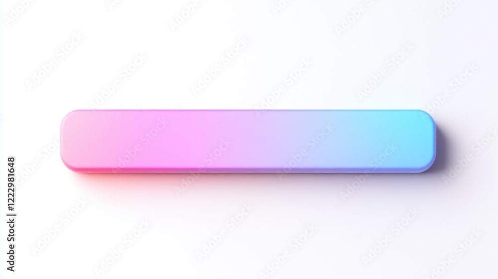 Gradient button with rounded edges in pink and blue tones on white background Gradient button with rounded edges in pink and blue tones on white background