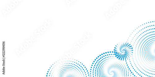 Abstract geometric blue background frame. Vector texture of chaotic hexagons, particles, fragments. A group of cells, an information grid. Banner for