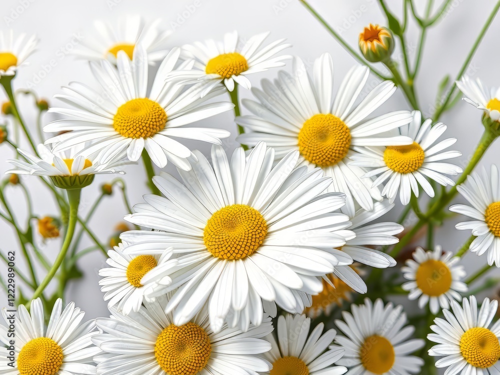 Obraz premium Daisy Garden Homestead Illustration