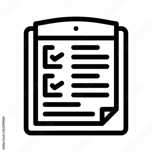 vision board line icon