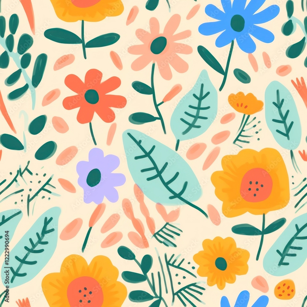 Fototapeta premium Floral pattern flower plant.