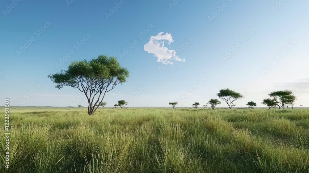 Serene Savanna Landscape Serene Savanna Landscape