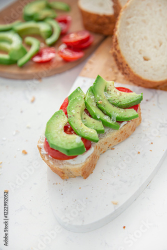 Fresh Breacfast: Avocado and Tomato Toast photo