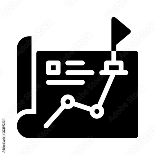 vision board glyph icon