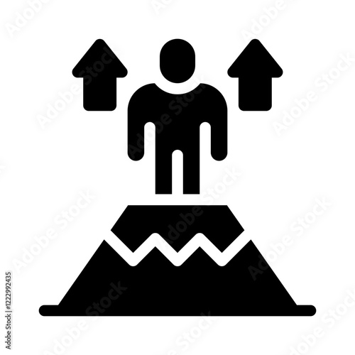 vision board glyph icon