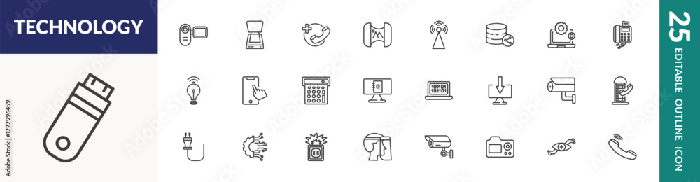outline icons set. editable linear , and other 22 icons in this category isolated on transparent outline icons set. editable linear , and other 22 icons in this category isolated on transparent