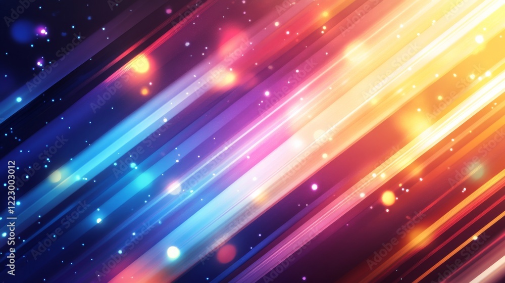 Obraz premium An abstract background featuring a financial graph with diagonal lines and glowing data points, emphasizing the concept of investment growth and opportunity