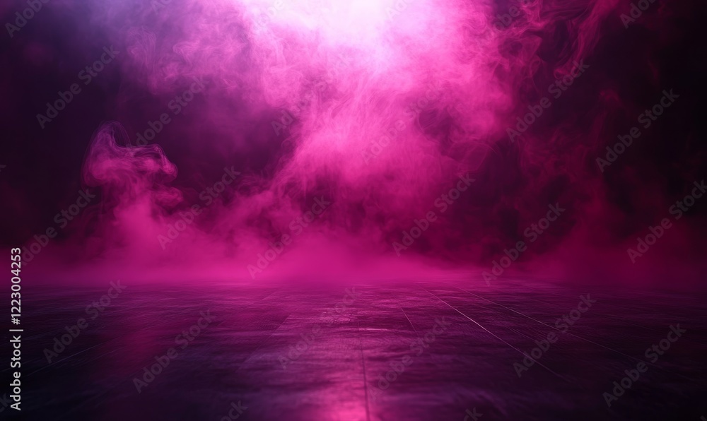 Pink and Purple Fog with Spotlight Glow.