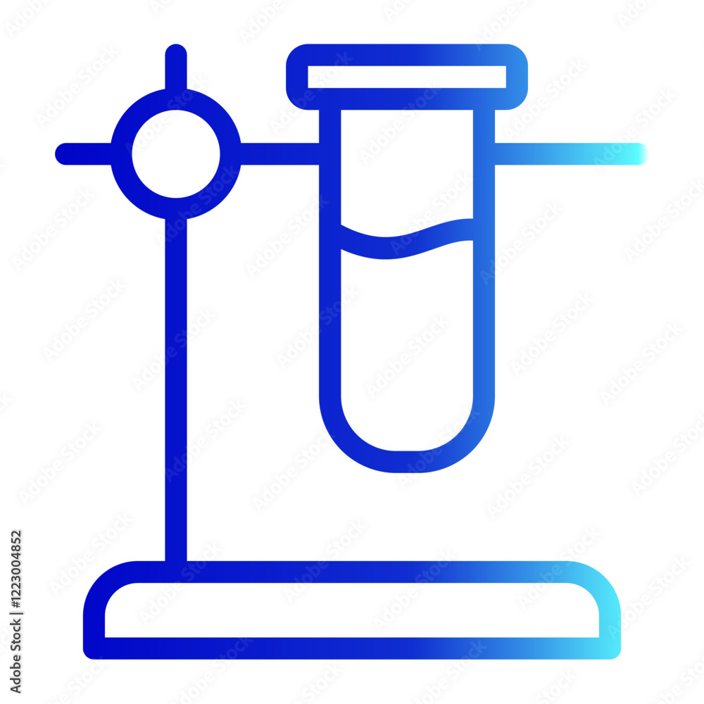 Test Tube Icon with Trendy Line Gradient Style Test Tube Icon with Trendy Line Gradient Style