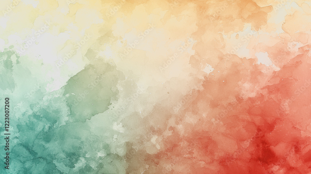 Fototapeta premium Vibrant and colorful abstract background featuring various paint splashes and blends in multicolor hues for creative and artistic projects