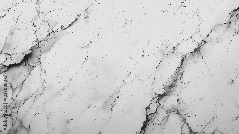 Obraz premium White marble wallpaper featuring a unique black and white paint pattern creating an elegant and modern design for interior decoration