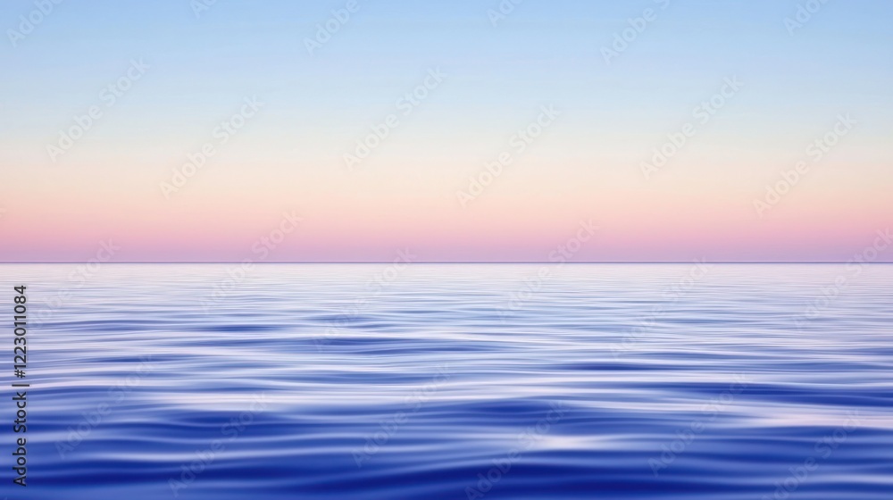 Naklejka premium Peaceful Ocean Sunset