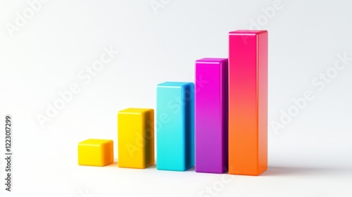 A colorful bar chart representing various financial data points, with sharp edges and vibrant colors, set against a clean white background for a professional look Free Download A colorful bar chart representing various financial data points, with sharp edges and vibrant colors, set against a clean white background for a professional look - GFXLoad