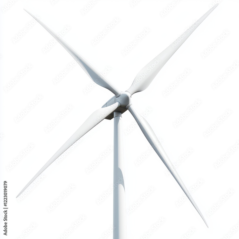 A futuristic wind turbine with LED displays clipart, tech-forward energy design, isometric drawing, isolated on white background A futuristic wind turbine with LED displays clipart, tech-forward energy design, isometric drawing, isolated on white background
