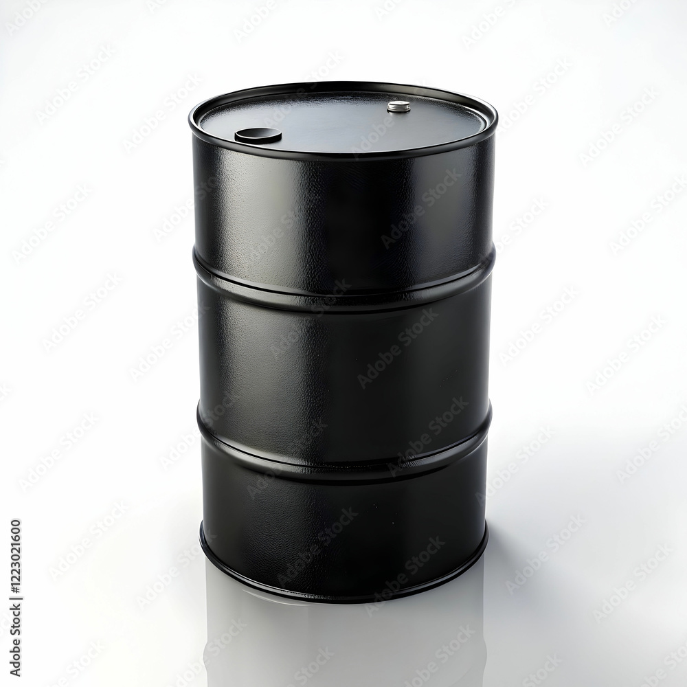 black oil drum with white background black oil drum with white background