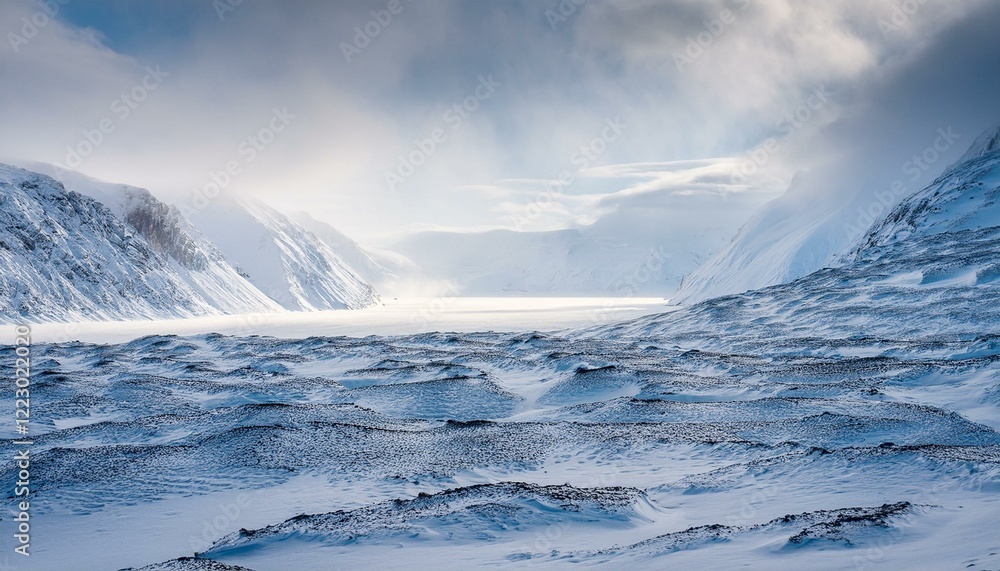 Breathtaking Winter Landscape in Greenland Breathtaking Winter Landscape in Greenland
