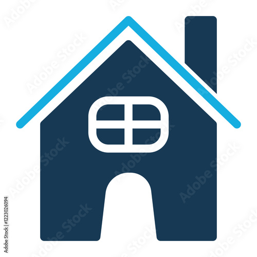 Home Icon with Trendy Duo Tone Style
