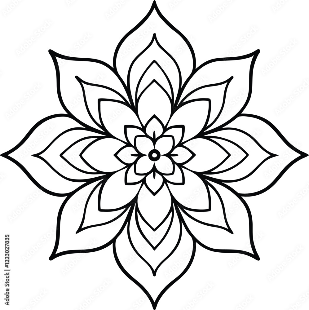 Intricate mandala design, black and white linework, symmetrical floral pattern, Mandala flower design, black and white, symmetrical pattern, zentangle style, abstract botanical illustration, sacred g Intricate mandala design, black and white linework, symmetrical floral pattern, Mandala flower design, black and white, symmetrical pattern, zentangle style, abstract botanical illustration, sacred g