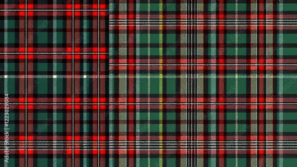 Obraz premium Seamless Tartan Patterns - Bold & Bright