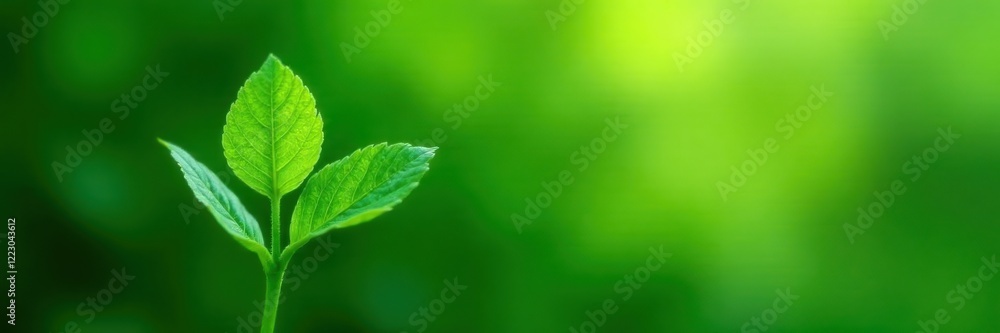 delicate zahter thymbra spicata leaves unfolding, green, botanical, nature delicate zahter thymbra spicata leaves unfolding, green, botanical, nature
