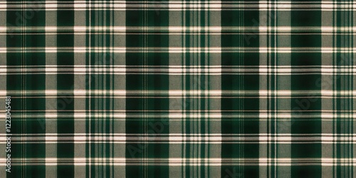 Dark Green and Beige Plaid ...