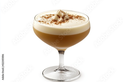 Amaretto sour isolated on white background