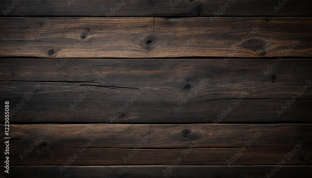 Naklejka premium Dark Brown Rustic Wooden Texture Background Image