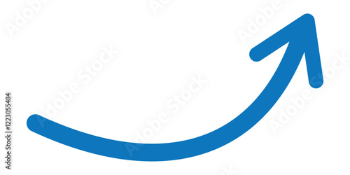 Print black curve arrow icon on transparent background. flat style. arrow icon for your web site design, logo, app, UI.  1176