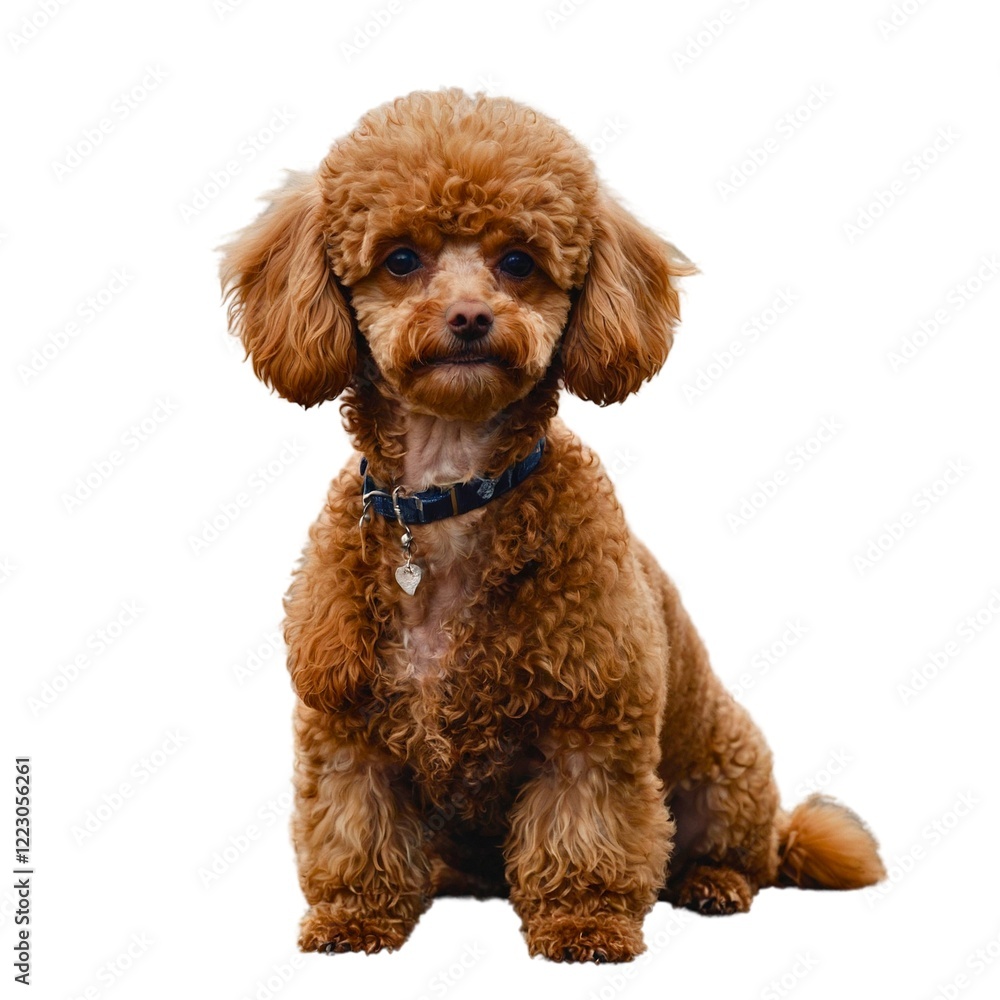 brown color poodle on white background. cute poodle on white, cute dog. toy poodle isolated on white. brown color poodle on white background. cute poodle on white, cute dog. toy poodle isolated on white.