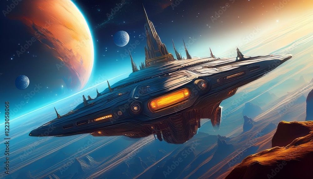 spaceship flying over the earth, spaceship and planet, spaceship and planet, illustrations of science fiction in space , spaceship and earth spaceship flying over the earth, spaceship and planet, spaceship and planet, illustrations of science fiction in space , spaceship and earth