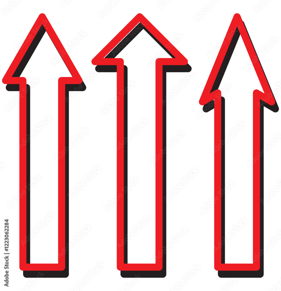 Print  Straight long arrow icons set. Set of different arrow icons indicating various directions, Double arrow icon set. Two side arrows icon symbol. up and down, left and right long arrows icon.