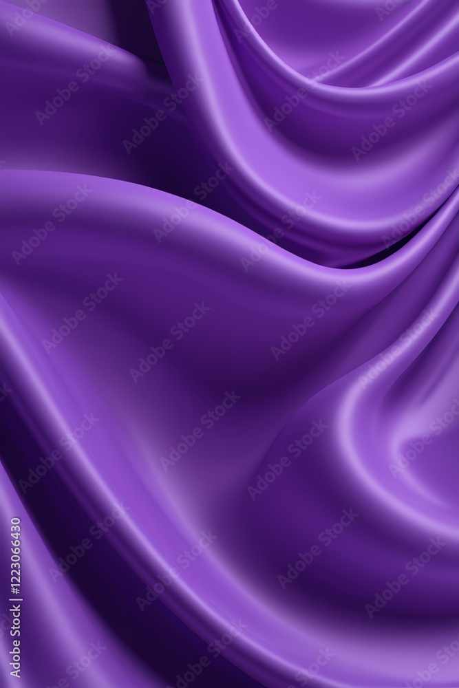 Obraz premium purple satin fabric with a very long, curved design