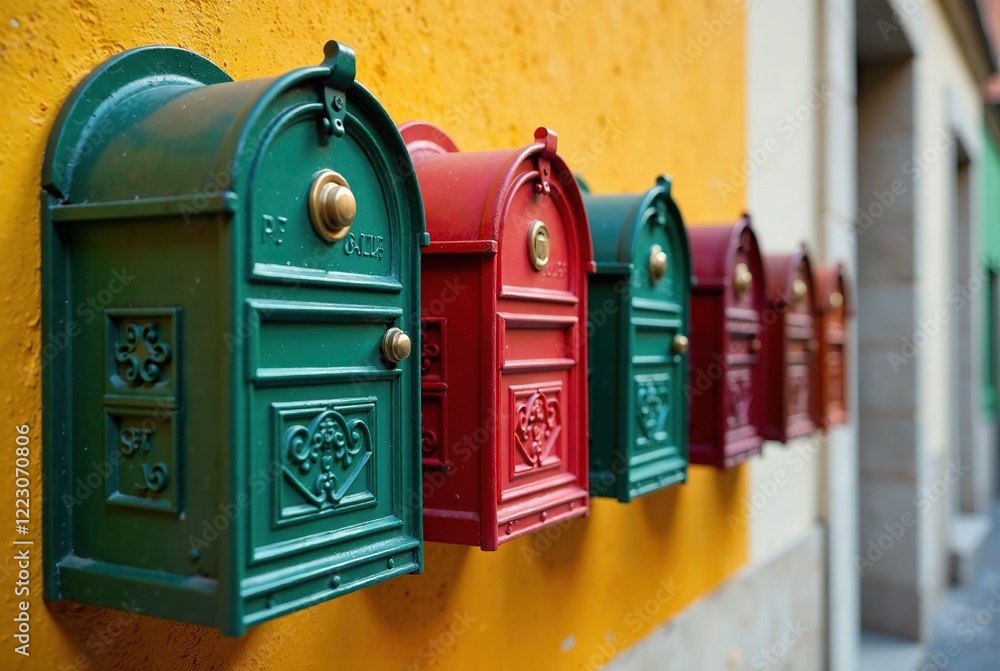 Italian Mailboxes Embedded in Wall - Architectural Design Italian Mailboxes Embedded in Wall - Architectural Design