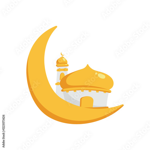 Mosque vector icons. Perfect for Ramadan presentations, advertising, and Islamic social media content.