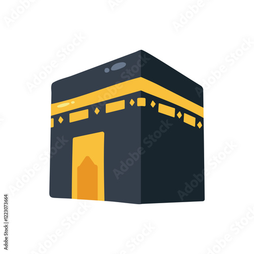 Kaaba vector icons. Perfect for Ramadan presentations, advertising, and Islamic social media content.