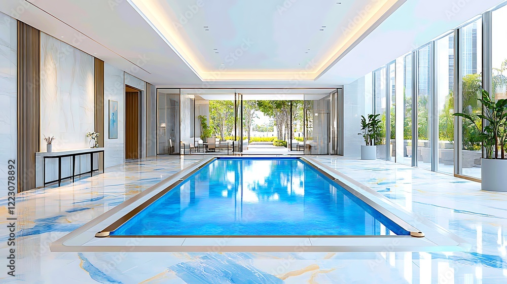 Fototapeta premium Modern elegant pool design