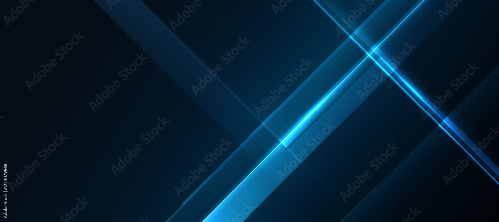 Obraz premium Abstract technology background, line blue polygon elegant background vector illustration for banner business or product presentation