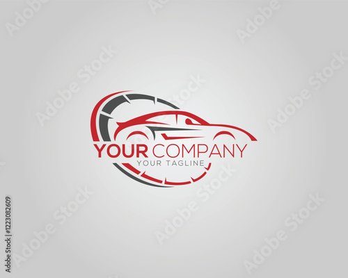 Car Garage Logo Design Premium Concept Vector Illustration.