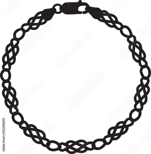 chain isolated on white