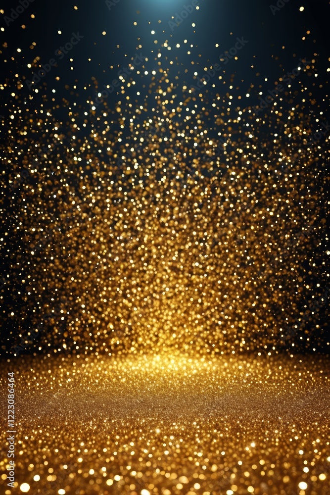 a gold glitter dust background with a spotlight a gold glitter dust background with a spotlight