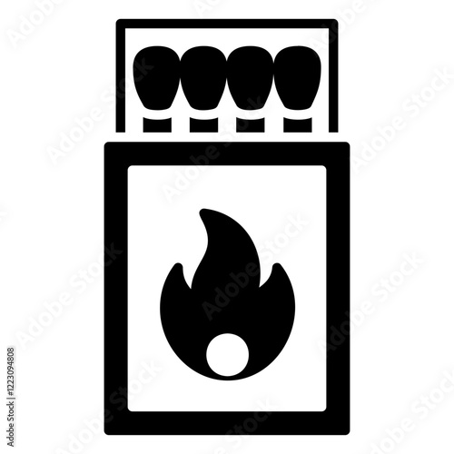 Match icon for starting a fire