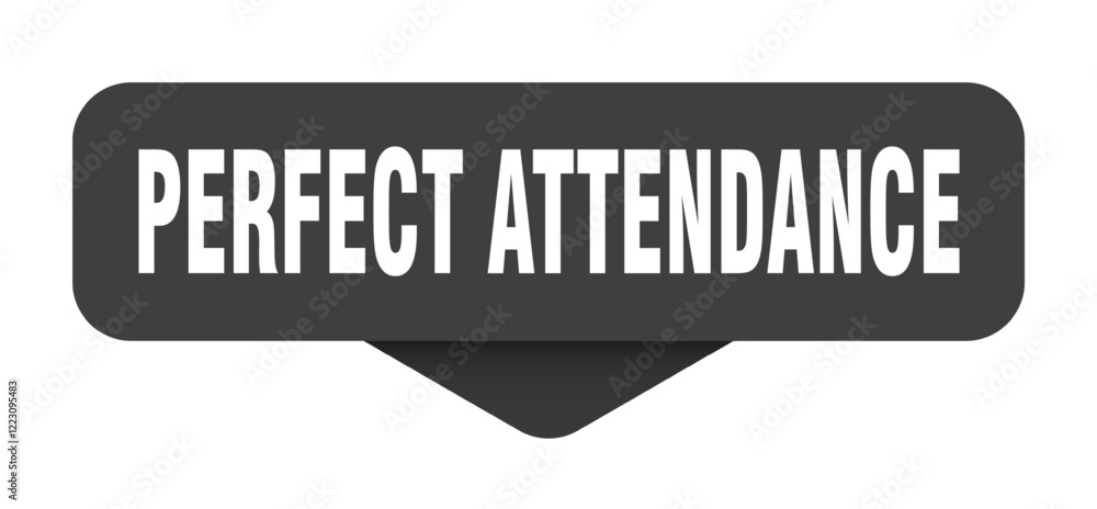 perfect attendance sticker. perfect attendance sign on transparent background perfect attendance sticker. perfect attendance sign on transparent background
